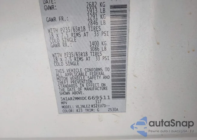 5N1AR2MMXDC669511: 42155691