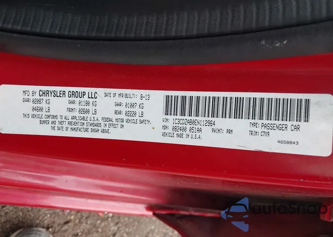 1C3CDZAB0EN112964: 42155909