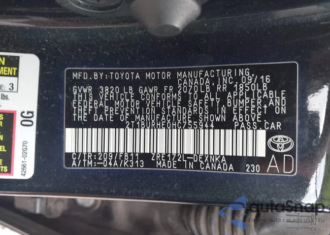 2T1BURHE0HC755944: 42155988