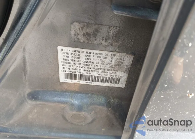 JHMGE8H59BC015854: 42156005