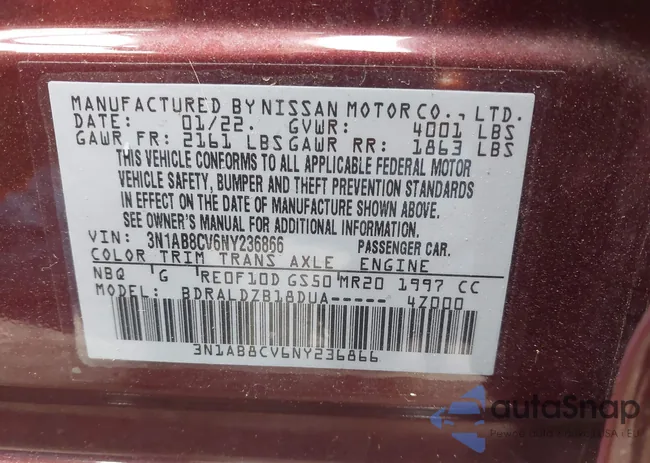 3N1AB8CV6NY236866: 42155103