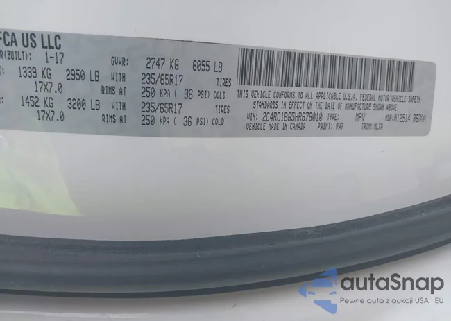 2C4RC1BG5HR676010: 42155219