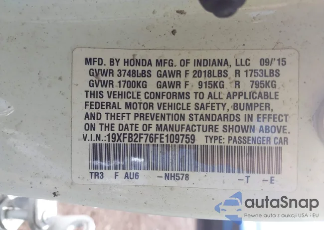 19XFB2F76FE109759: 42155247