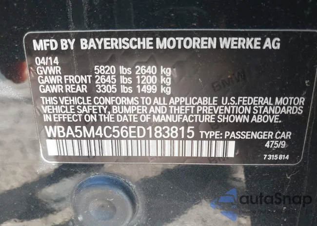 WBA5M4C56ED183815: 42155348