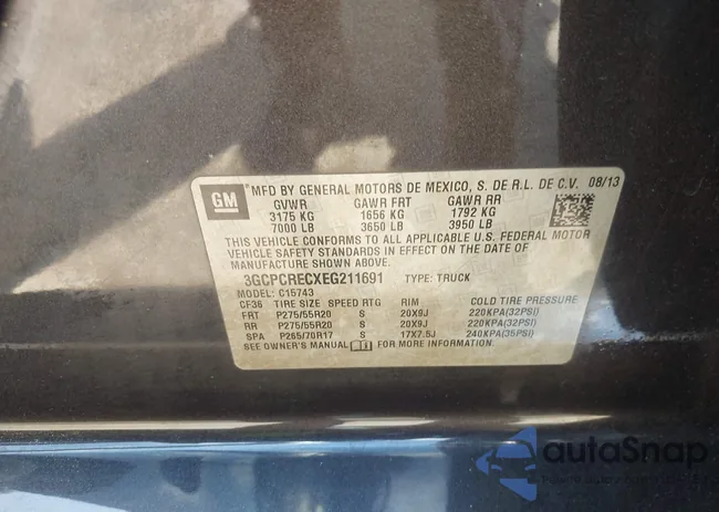 3GCPCRECXEG211691: 42155433