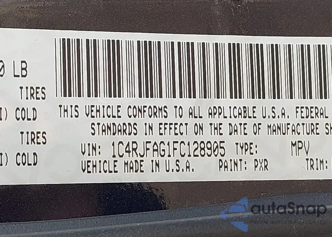1C4RJFAG1FC128905: 42156697