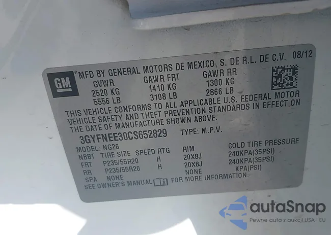 3GYFNEE30CS652829: 42156961