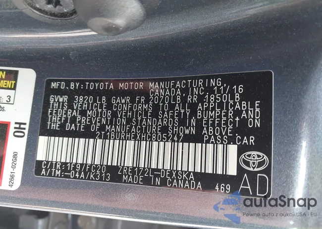 2T1BURHEXHC805247: 42156104