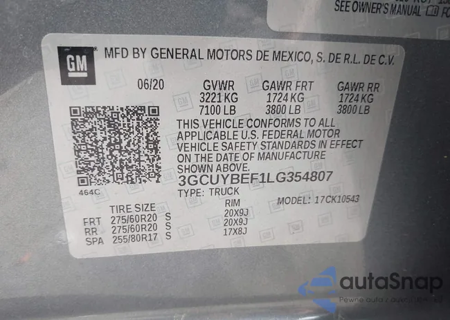 3GCUYBEF1LG354807: 42156176