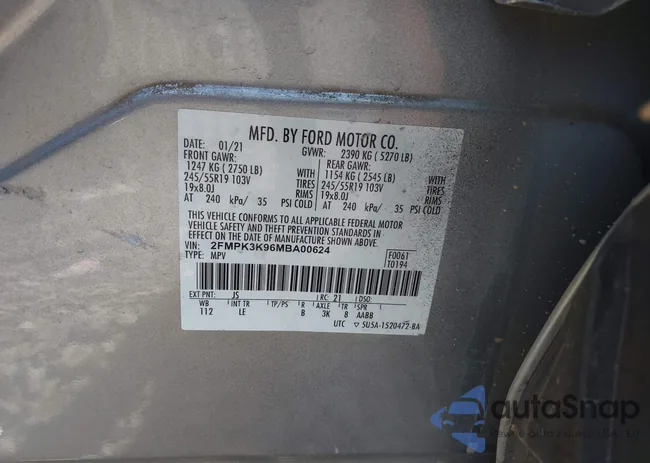 2FMPK3K96MBA00624: 42156388