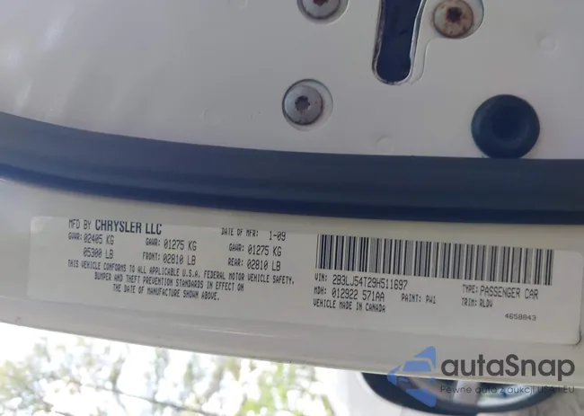 2B3LJ54T29H511697: 42156484