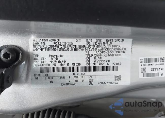 1FADP3K20GL239334: 42157513