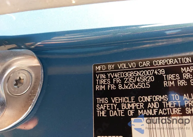 YV4ED3GB5N2007439: 42157853