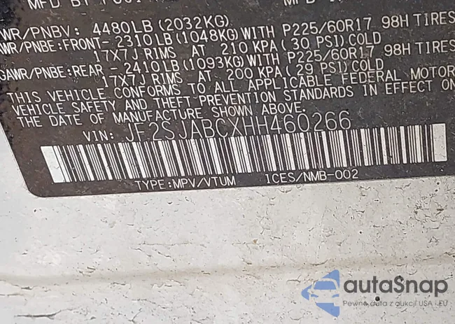 JF2SJABCXHH460266: 42157943