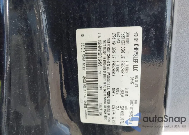 1D8HB48N98F110009: 42157168