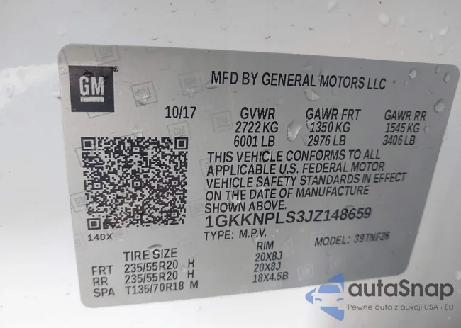 1GKKNPLS3JZ148659: 42158711