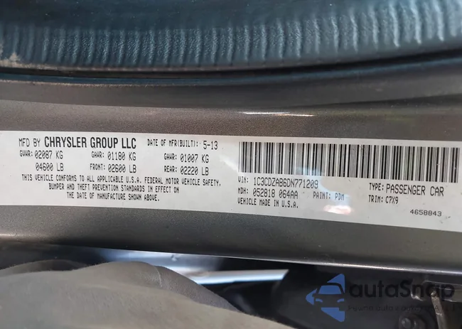 1C3CDZAB6DN771209: 42159081