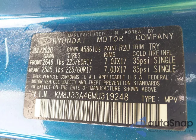 KM8J33A46MU319248: 42159703