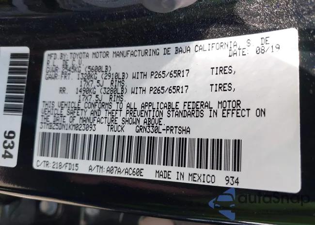 3TMBZ5DN1KM023093: 42159903