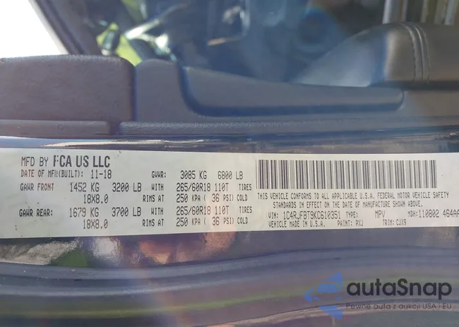 1C4RJFBT9KC610351: 42159998