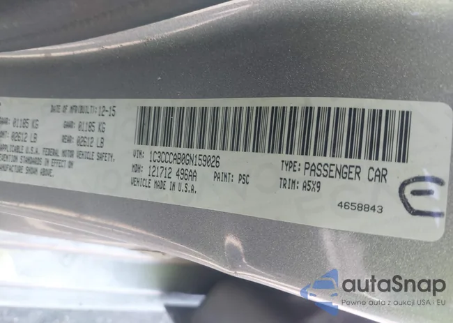 1C3CCCAB0GN159026: 42160071