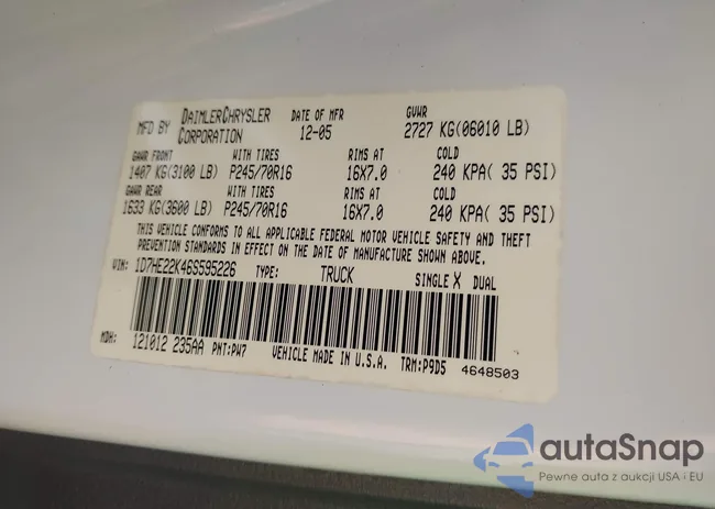 1D7HE22K46S595226: 42159123