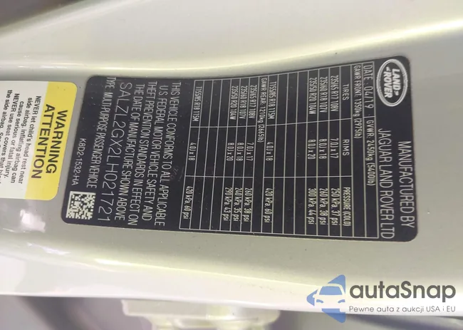 SALZL2GX2LH021721: 42160682