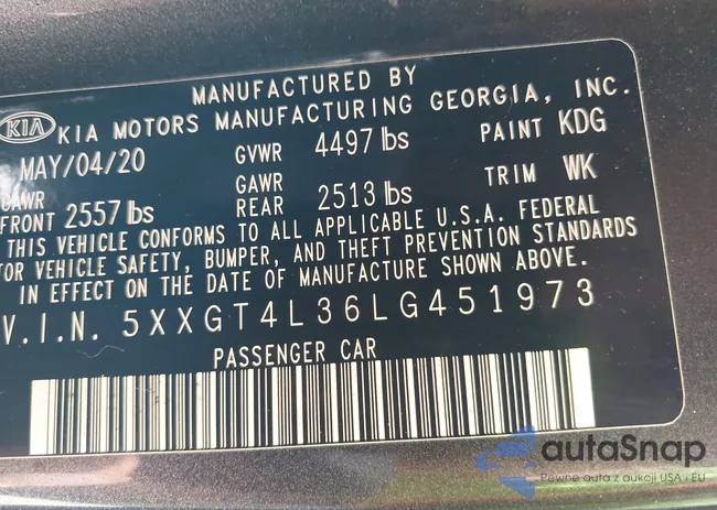 5XXGT4L36LG451973: 42160767