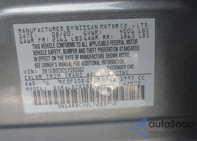 3N1AB8CV2LY283342: 42160788