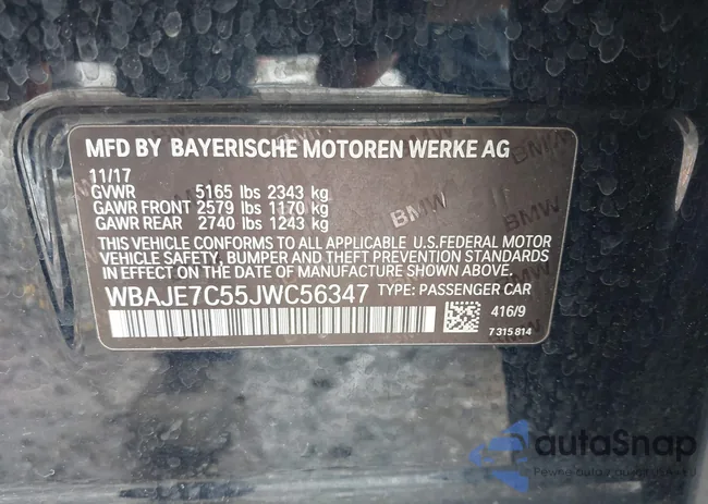 WBAJE7C55JWC56347: 42160920