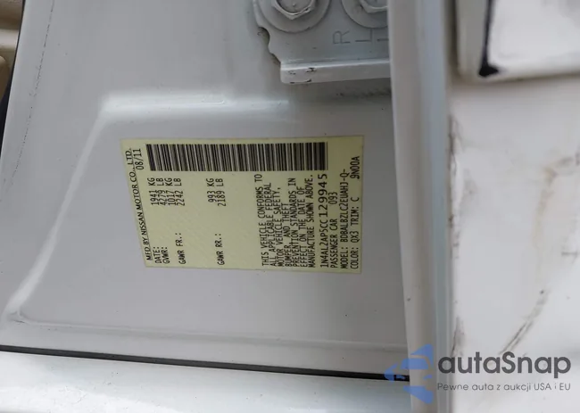 1N4AL2AP5CC129945: 42160179