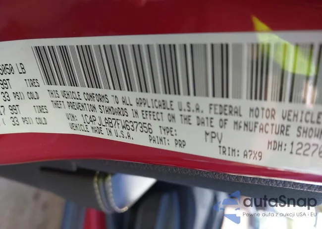 1C4PJLAB7FW637356: 42160364