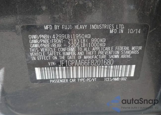 JF1GPAA66F8201680: 42160441