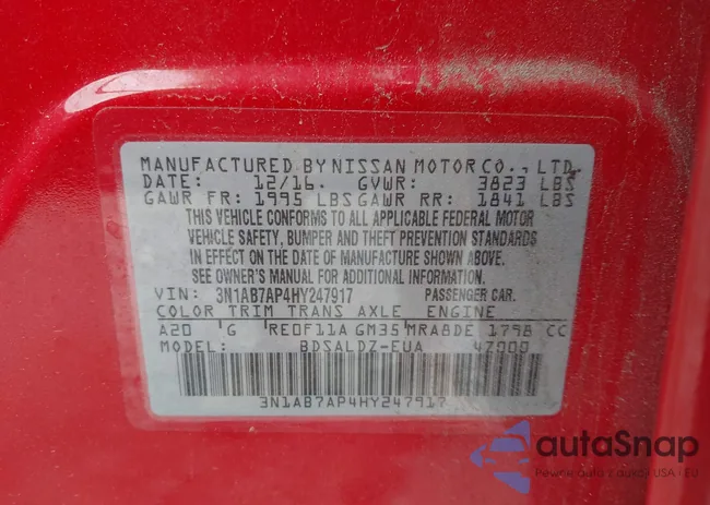 3N1AB7AP4HY247917: 42160447