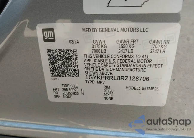 1GYKPRRL8RZ128706: 42161670