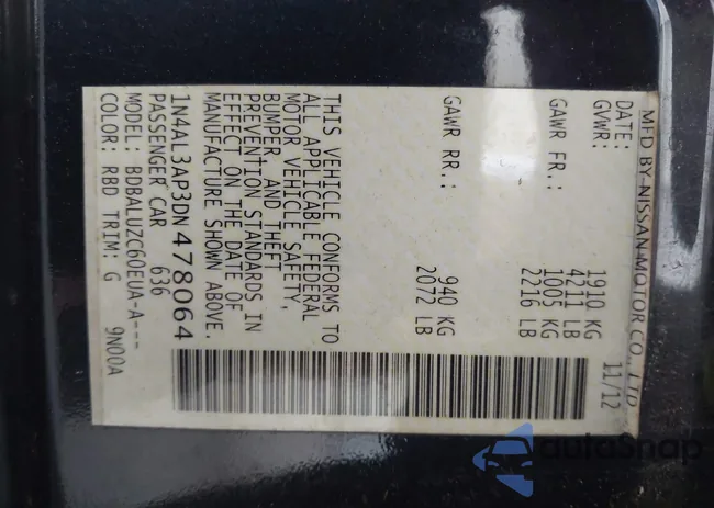 1N4AL3AP3DN478064: 42161673