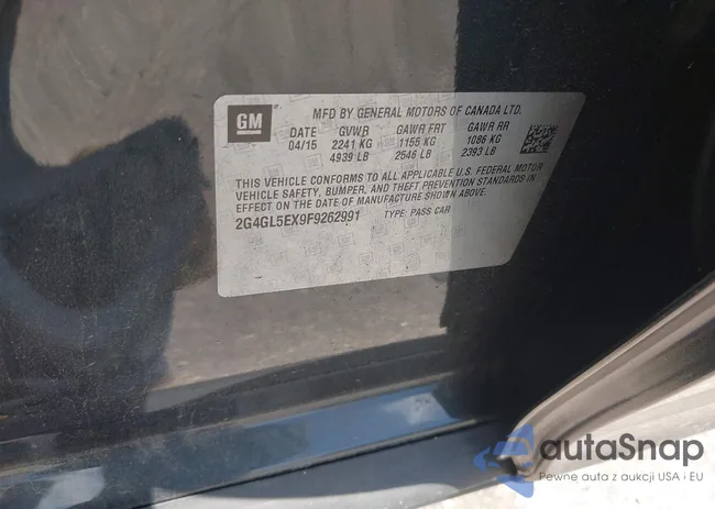 2G4GL5EX9F9262991: 42161885