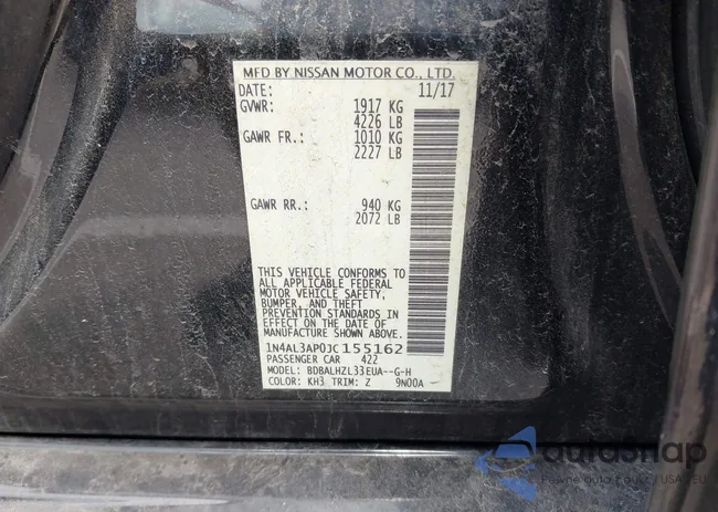 1N4AL3AP0JC155162: 42161421