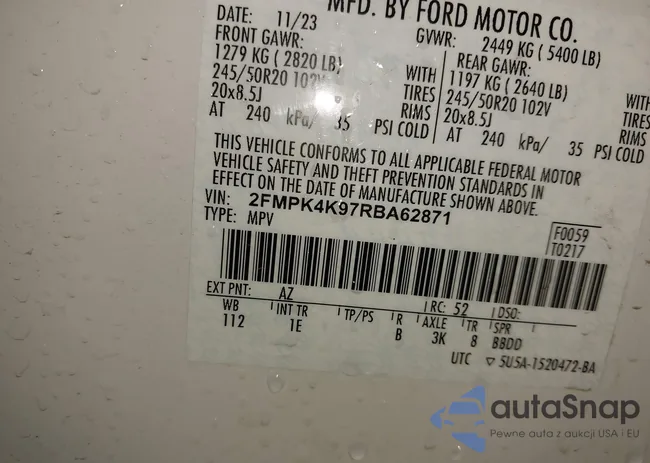 2FMPK4K97RBA62871: 42161479