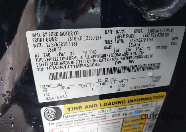 1FMJK1JT1MEA56045: 42162542