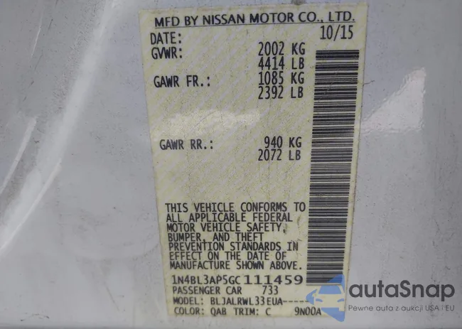 1N4BL3AP5GC111459: 42162914