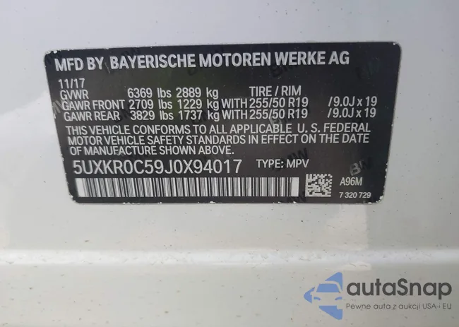 5UXKR0C59J0X94017: 42163015