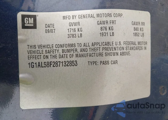 1G1AL58F287132853: 42162107