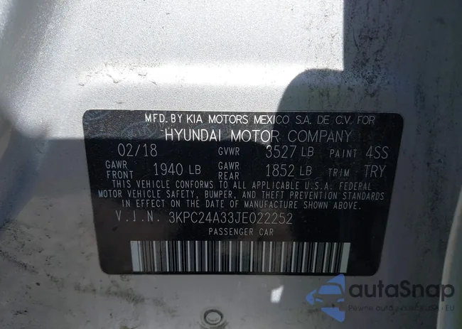 3KPC24A33JE022252: 42162401