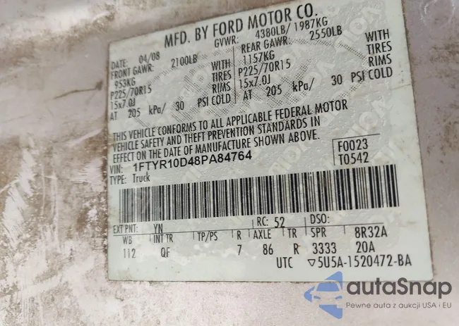 1FTYR10D48PA84764: 42163673