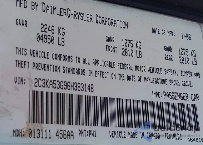 2C3KA53G96H383148: 42163903