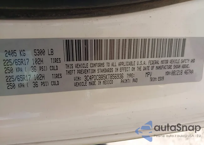 3C4PDCBB5KT856936: 42163926