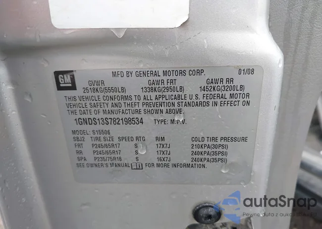 1GNDS13S782198534: 42163965