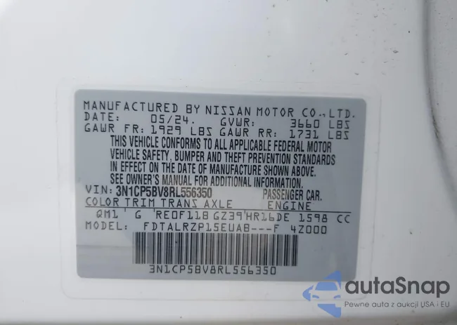 3N1CP5BV8RL556350: 42164029