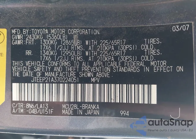 JTEEP21A370224051: 42163127